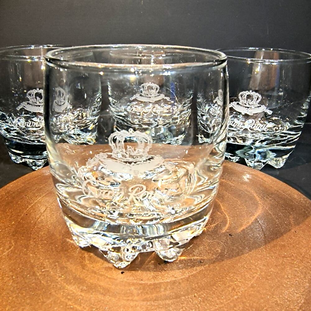 1353.  Set of 4 Royal Crown Whiskey Tumblers
